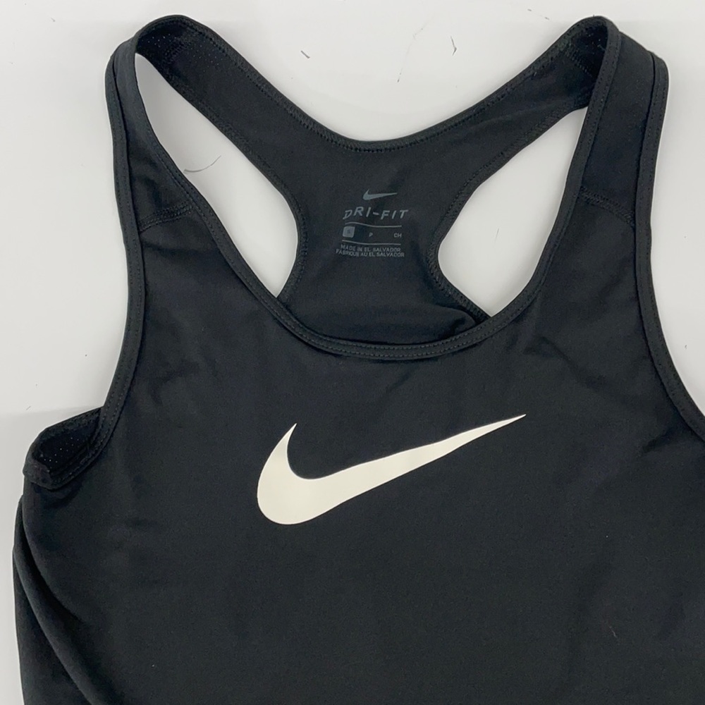 Nike Black Tank Top with White Swoosh